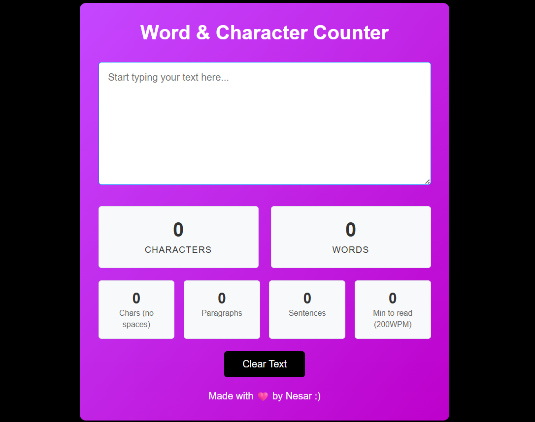 Word Counter